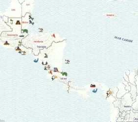 Mapa Interactivo de Centroamérica